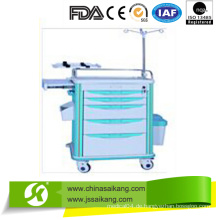 China Lieferant Komfortable ABS Instrument Krankenpflege Trolley